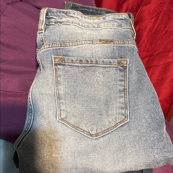KanCan Women's Straight Leg Jeans - Light Blue - Picture 1 of 1